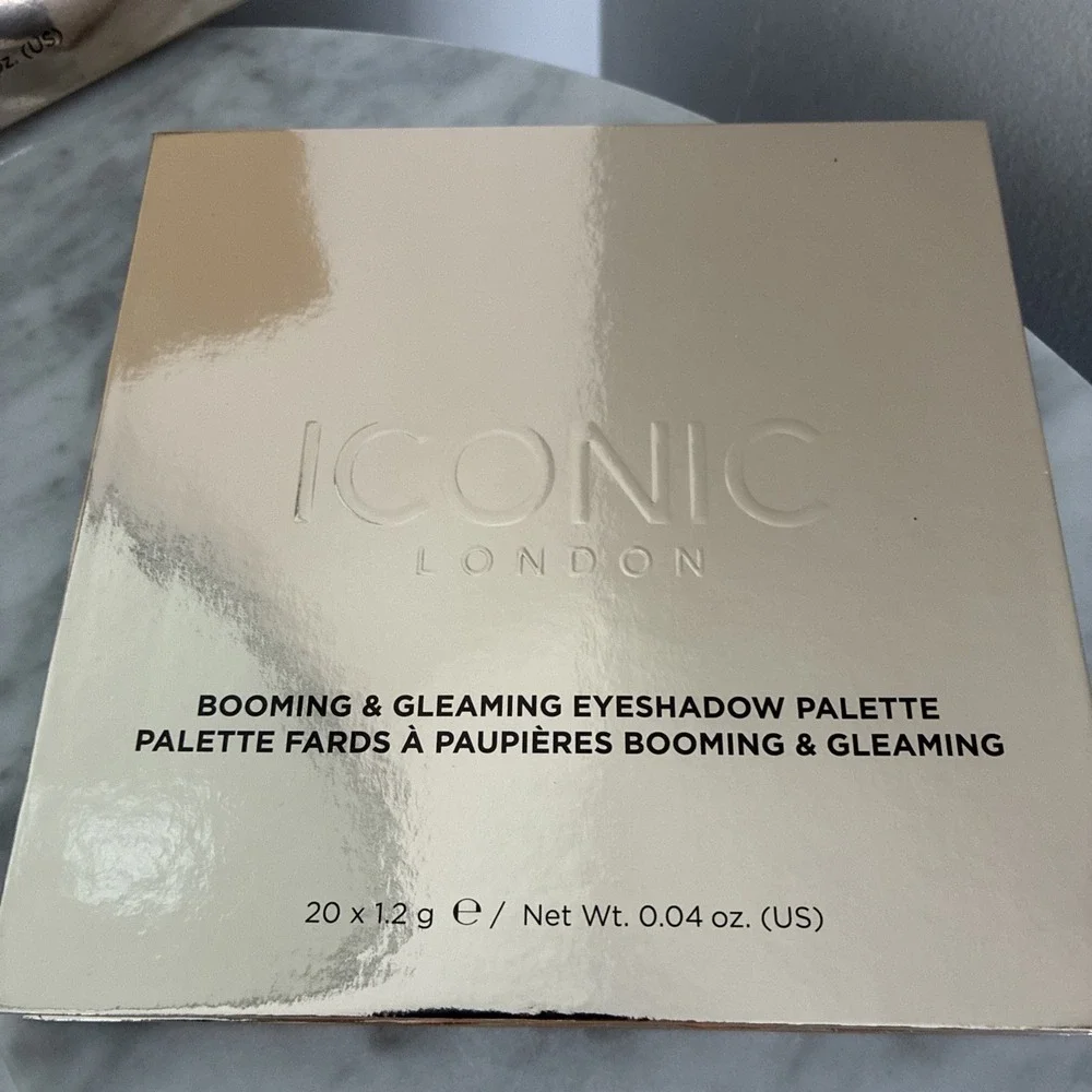 Iconic London Booming & Gleaming Eyeshadow Palette Neutrals Browns Bronze Copper
